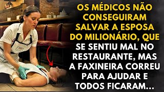 Os paramédicos não conseguiram salvar a mulher que ficou doente no restaurante [upl. by Hayarahs251]