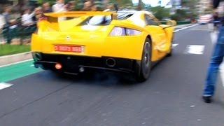 BURNOUT Spania GTA Spano at Top Marques Monaco 2013 [upl. by Atnohs389]