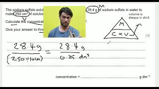 Chemistry GCSE Concentration Calculations [upl. by Rawdin]