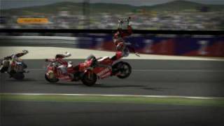 MotoGP 08  Crashes [upl. by Nanreh]