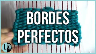 Telar Bordes perfectos Tips Telares Decorativos paso a paso Lana Wolle [upl. by Haeluj]