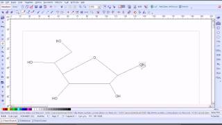 molecula de la vitamina c construida en chemsketch [upl. by O'Shee]