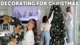 Vlogmas Day 1  Decorating The House For Christmas With Alisha [upl. by Sexton82]