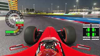 Ferrari F2004 on slicks is flying on Bahrain [upl. by Arodal]