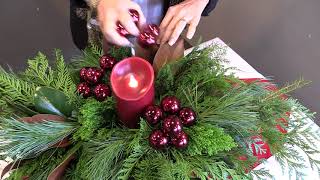 Fresh greens Christmas centrepieces [upl. by Malin]