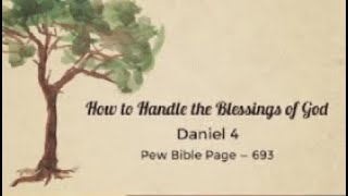 How to Handle the Blessings of GOD  November 10 2024  Richmond Hill Baptist Church [upl. by Ad]