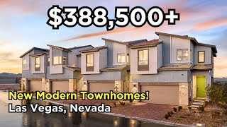 New Modern Las Vegas Townhomes For Sale in Gated Community w Pool [upl. by Ott118]