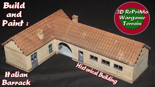 TutorialBuild and Paint 172 Italian BarrackPainting GuideBemalung italienisches HausWW2 [upl. by Saticilef]