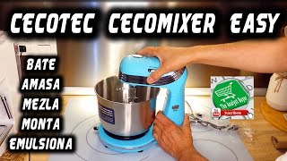 BATIDORA AMASADORA CECOTEC CECOMIXER EASY  Unboxing en Español paso a paso [upl. by Salema]