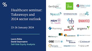 Healthcare seminar Takeaways and 2024 sector outlook [upl. by Ynes442]