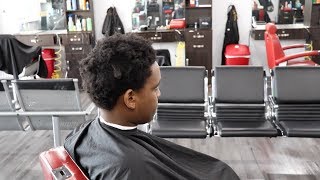 Barber Vlog 3  Donovan Mitchell Haircut  Fade  Tutorial  Transformation [upl. by Nonac412]