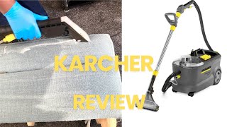 HOW TO USE THE KARCHER PUZZI 101 CARPET UPHOLSTERY CLEANER  KARCHER REVIEW [upl. by Krahmer]