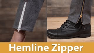 How to Sew a Hemline Zipper  Alteration and Assembly [upl. by Flore]