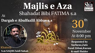 LIVE Majlis e Aza Shahadat Bibi Fatima sa Zakir e Ahlebaith as Saqib Zaidi Sahab1445H 2023 [upl. by Cheria227]