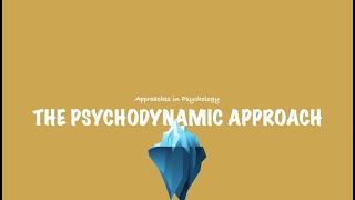 ALevel Psychology AQA The Psychodynamic Approach [upl. by Nahtanhoj]