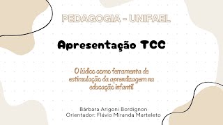 Trabalho de conclusão de curso  UNIFAEL [upl. by Adalard]