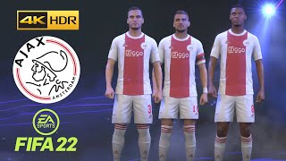 FIFA 22 PS5  AJAX  Game Faces  4K 60FPS HDR Gameplay [upl. by Naloc790]