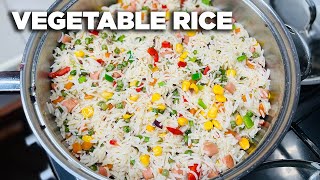 How to make vegetable rice like a pro  The cooking nurse [upl. by Heloise115]