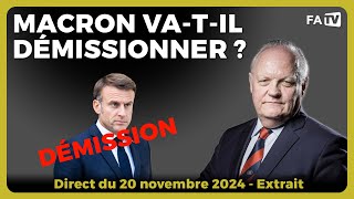 Macron vatil démissionner [upl. by Aineg]