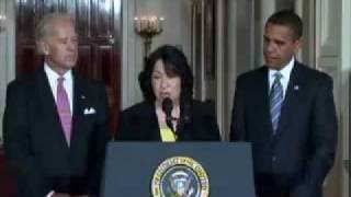 Judge Sotomayor Nominated To US Supreme Court [upl. by Asiuqram348]