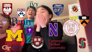 College Decision Reactions 2024 all 8 ivies t10s no safeties 19 schools [upl. by Marketa]