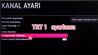 Trt 1 frekans ayarlama LG trt 1 ayarlama trt1 [upl. by Sikes13]