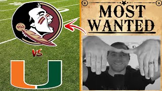 Florida State DOWN and DESPERATE vs Miami Hurricanes  Inside Insight wTJ Pittinger [upl. by Eremehc444]