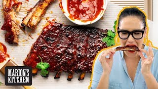 4ingredient Spicy Pork Ribs KoreanStyle  Marions Kitchen [upl. by Saw455]