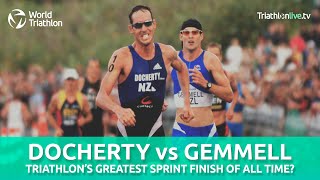 One of the greatest triathlon sprint finishes ever [upl. by Anilatac]