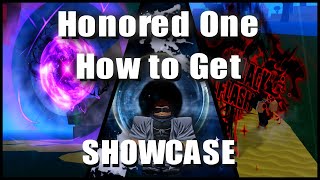 AOPG How to Get Honored One Style  Showcase  A One Piece Game [upl. by Adnirim]