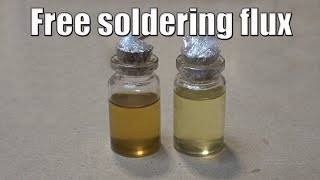 DIY Home made liquid soldering rosin flux from pine resin [upl. by Eiffe775]