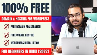 How to get a Free Domain and Hosting for WordPress  100 Free  Best for Beginners  Hindi  2022 [upl. by Aysab]