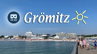 Grömitz  Ostsee  Lübecker Bucht 3D 180 VR [upl. by Ahsimat]