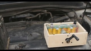 DIY Hand Crank Capacitor BoostBox Starts V6  Hand Crank BoostPack [upl. by Delphine264]