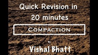 Revision of Compaction  Soil Mechanics  Geotech  Civil  GATE  ESE  Vishal Sir [upl. by Anegue]