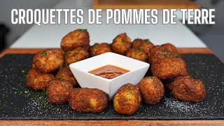 CROQUETTES DE POMMES DE TERRE au PARMESAN  FACILE et RAPIDE [upl. by Hannavahs]