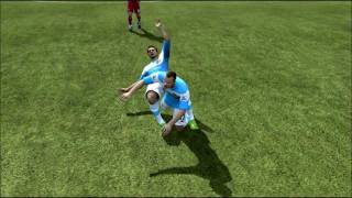 FIFA12 Epic Fail1 Get a room Bendtner amp Agbonlahor LOL Impact Engine at its best [upl. by Tatia]