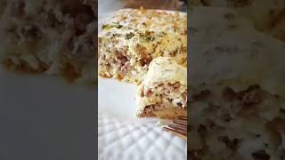 МЯСНОЙ ПИРОГ НА ПЕСОЧНОМ ТЕСТЕ🔥 food recept рецепт [upl. by Cioffred653]