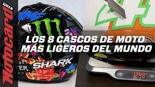 ¡Los 8 CASCOS DE MOTO MÁS LIGEROS del mercado 🤯 [upl. by Poll831]