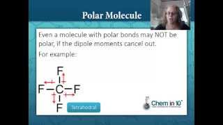 Molecular Shape and Polarity How to determine whether a molecule will be polar or nonpolar [upl. by Reifnnej471]