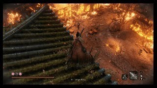 SEKIRO  Hirata Estate CHEESE Lone Shadow Masanaga the SpearBearer plunging deathblow tactic [upl. by Nojram304]