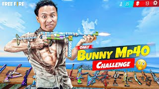 Bunny Mp40 Only Challenge in Solo Vs Squad 😱 Golden Hiphop Gameplay in Ind Server  Free Fire Max [upl. by Aehtela]