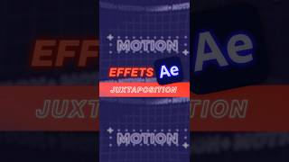 After effects  effet juxtaposition directionnelle [upl. by Noryv]