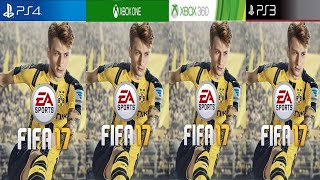 FIFA 17 PS4 Vs Xbox One Vs Xbox 360 Vs PS3 [upl. by Tsiuqram287]