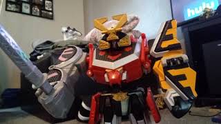 Power Rangers Samurai Samurai megazord and octospear megazord stop motion [upl. by Harmaning]