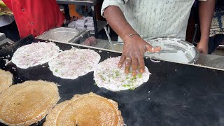 Most Popular Onion Uttapam of Bangalore  Wilson Garden Dosa  Street Food [upl. by Nelia394]