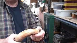 Making a rams horn crook Part 4 [upl. by Ardnuyek]