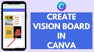 How to Make A Vision Board on Canva 2024 Quick amp Easy  Create Vision Board in Canva [upl. by Ardied]