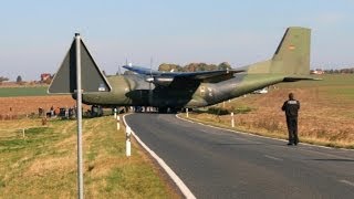 Transall C 160 Überflug und Landung in Ballenstedt [upl. by Ayala]