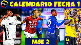 Calendario FECHA 1 LigaPro 2024  Campeonato Ecuatoriano 2024 Segunda Etapa [upl. by Lilah]